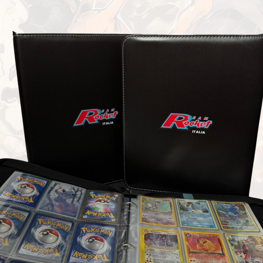 Pokémon Card Binder 900 Slots – 50 Sheets of 18 Slots | Team Rocket Italia