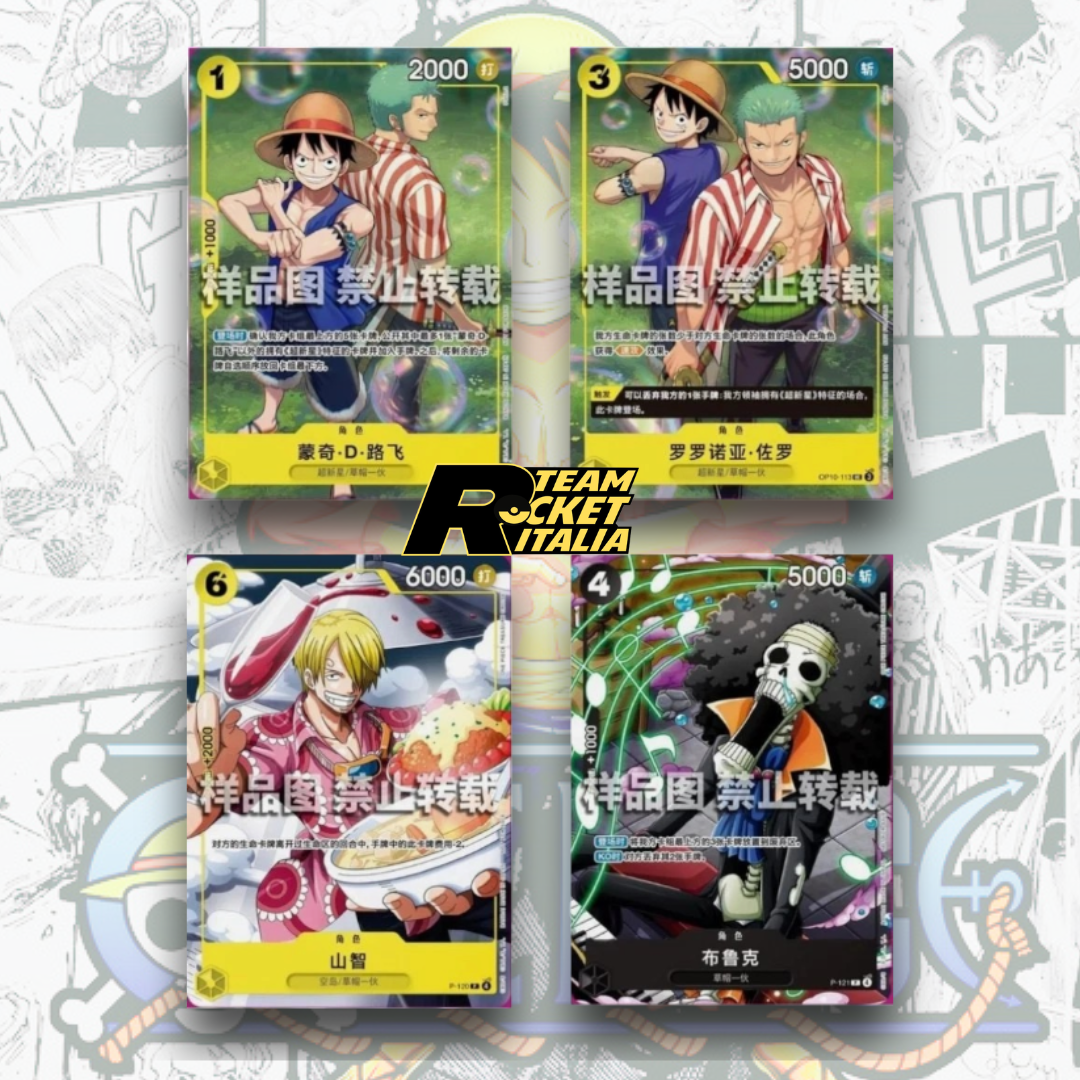One Piece Chinese Card Game Flagship Battle Promotional Set of 4pcs