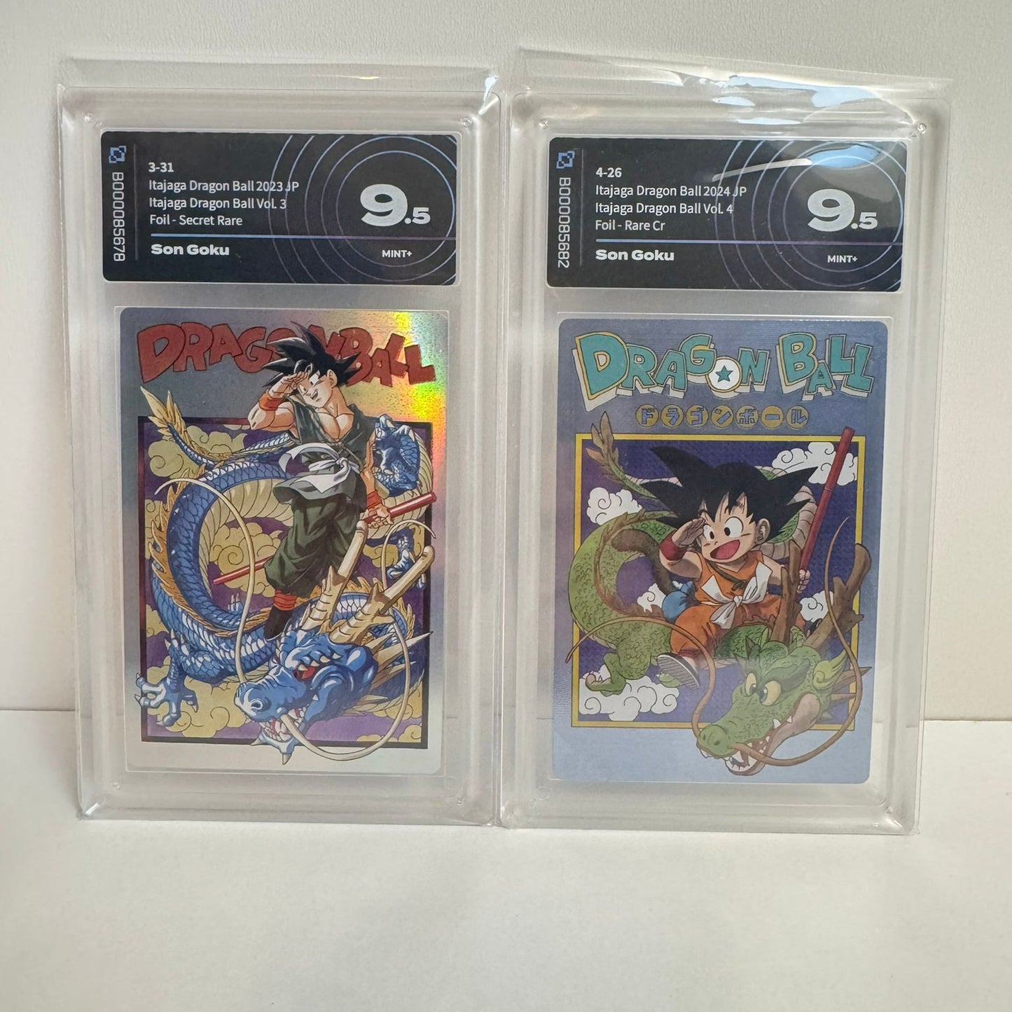 Pair of Itajaga Dragonball Foil NM 9.5 AIgrading