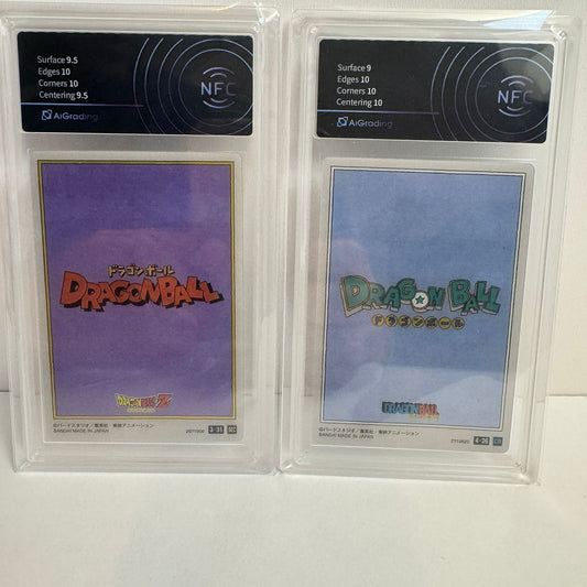Pair of Itajaga Dragonball Foil NM 9.5 AIgrading