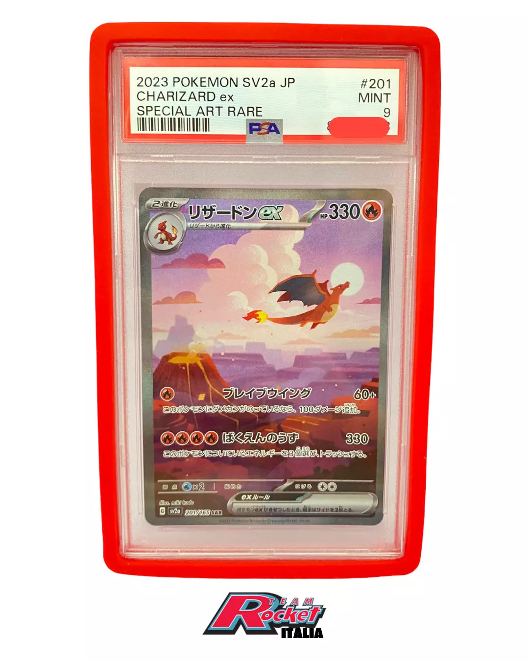 Protective Bumper for Graded Cards – Compatible with PSA/GRAAD | Team Rocket Italia-RED