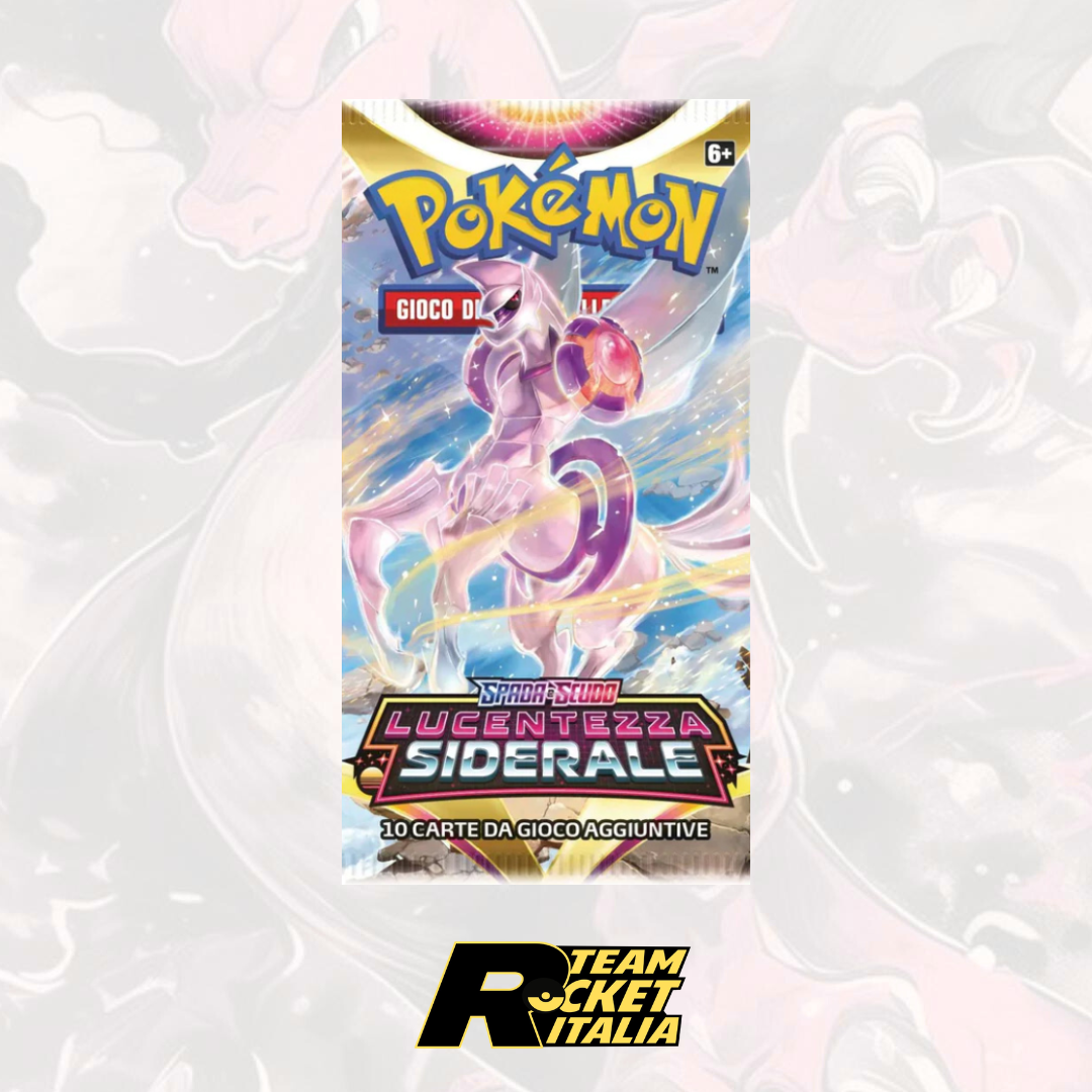 Bustina Spada e Scudo - Lucentezza Siderale - ITA - Artwork Casuale - 10 Carte POKEMON