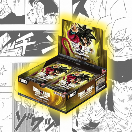 Fusion World 03 Box FB-03 – Raging Roar – Dragon Ball Super TCG Booster Display (24 Packs) – EN