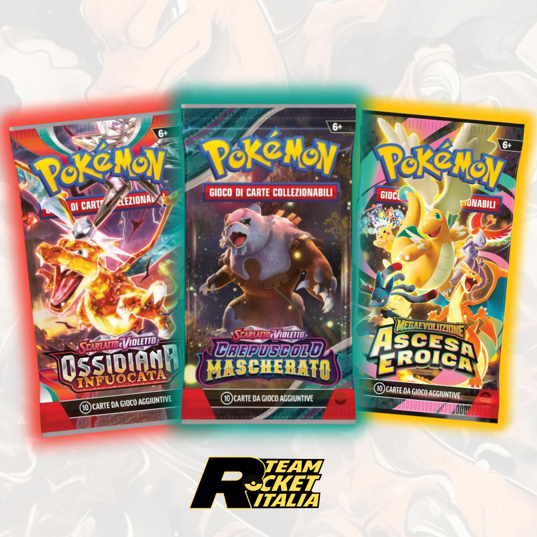 Bustine 3x Bundle ITA -Ascesa Eroica- Crepuscolo Mascherato-Ossidiana infuocata