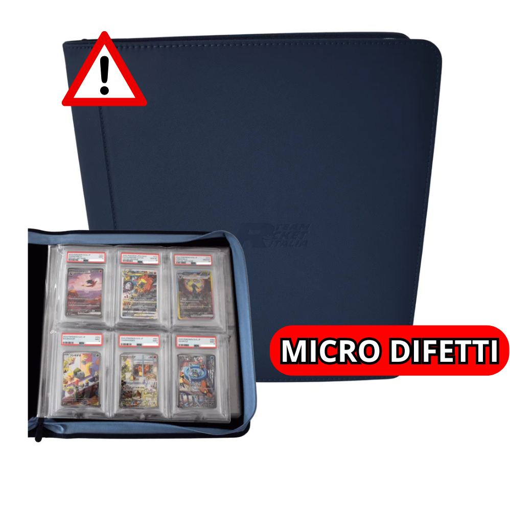 Maxi Binder Carte Gradate  V.2.0  "Blu Navy-Grigio" MICRO DIFETTI