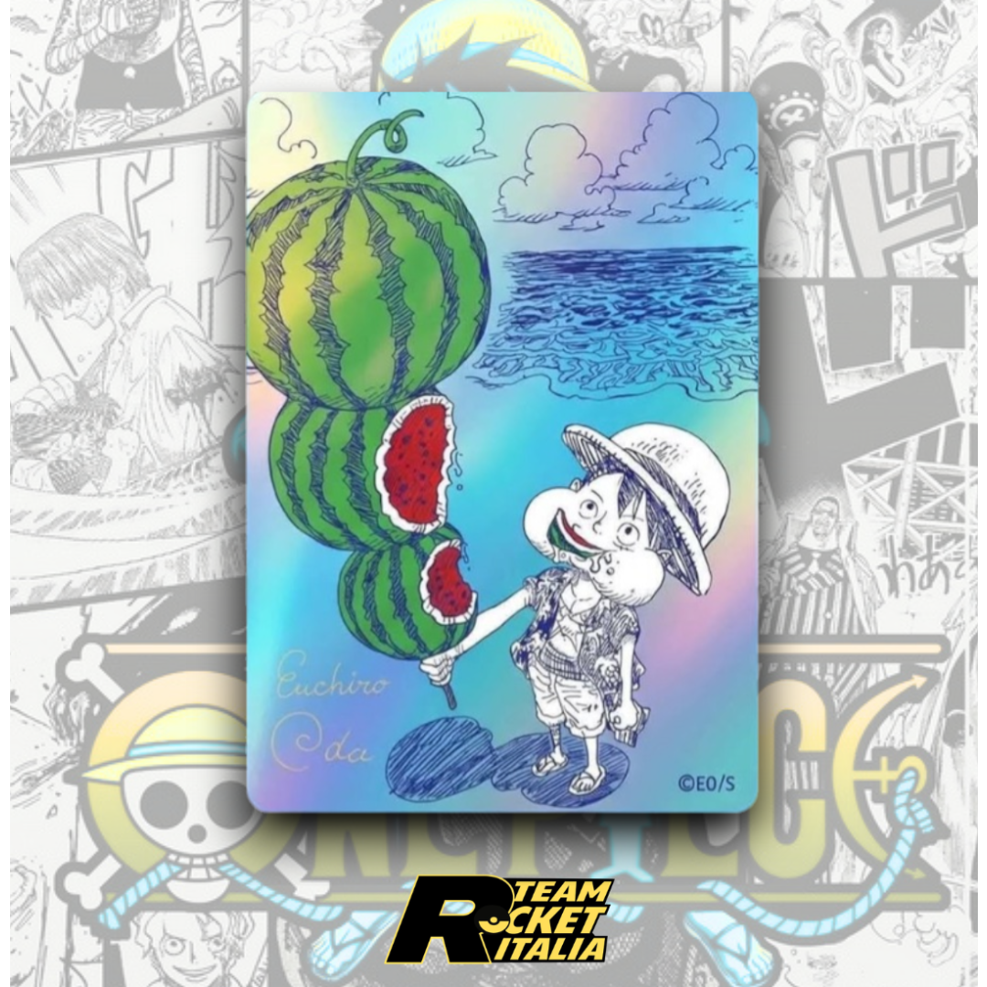 Luffy One Piece MetaKira Collectible Card – NatsuComi 2026 – Eiichiro Oda Signed Promo Card (JP)