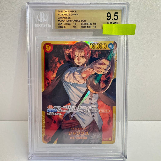 SHANKS SCR OP1 ROMANCE DOWN JPN BGS 9.5 GEM MINT