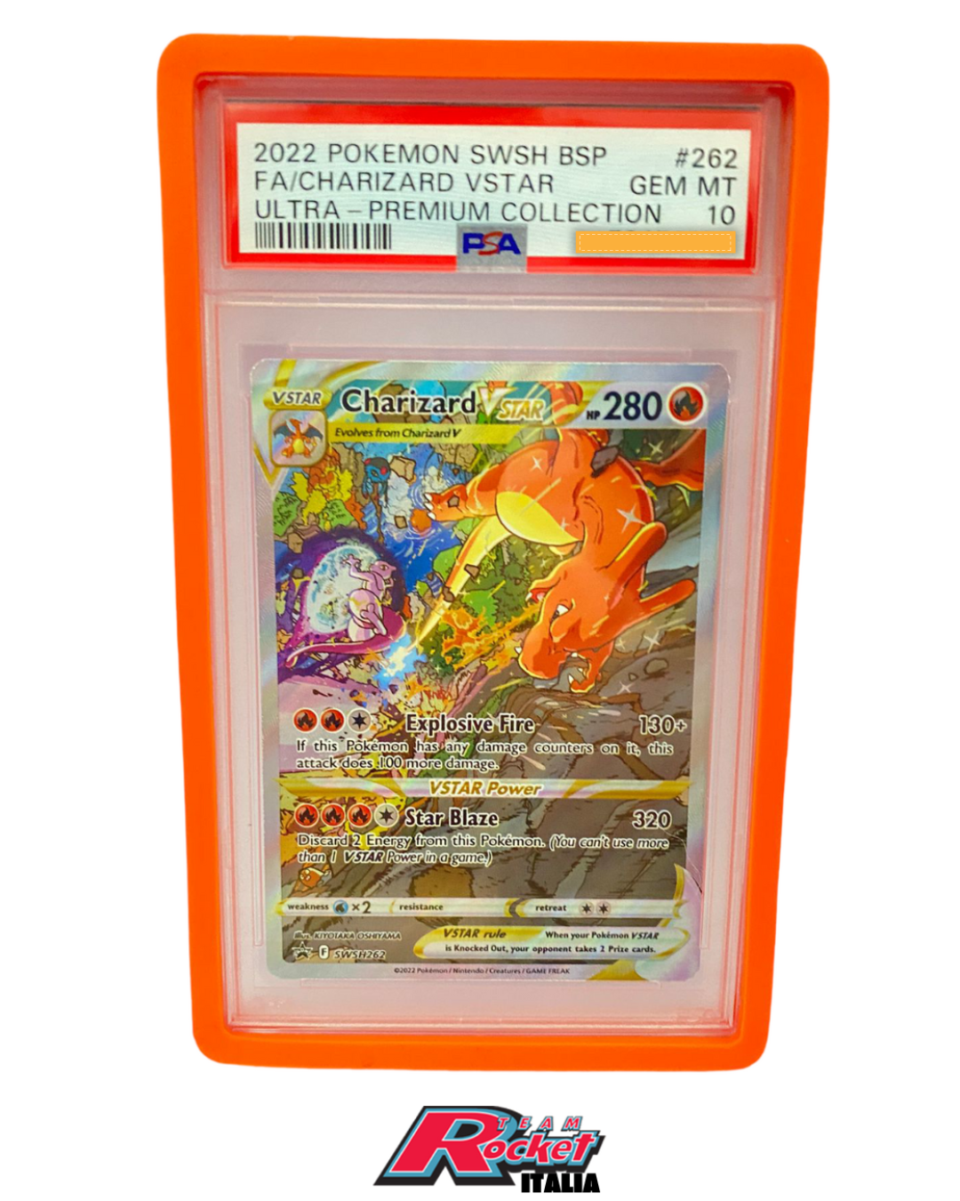 Protective Bumper for Graded Cards – Compatible with PSA/GRAAD | Team Rocket Italia-ORANGE